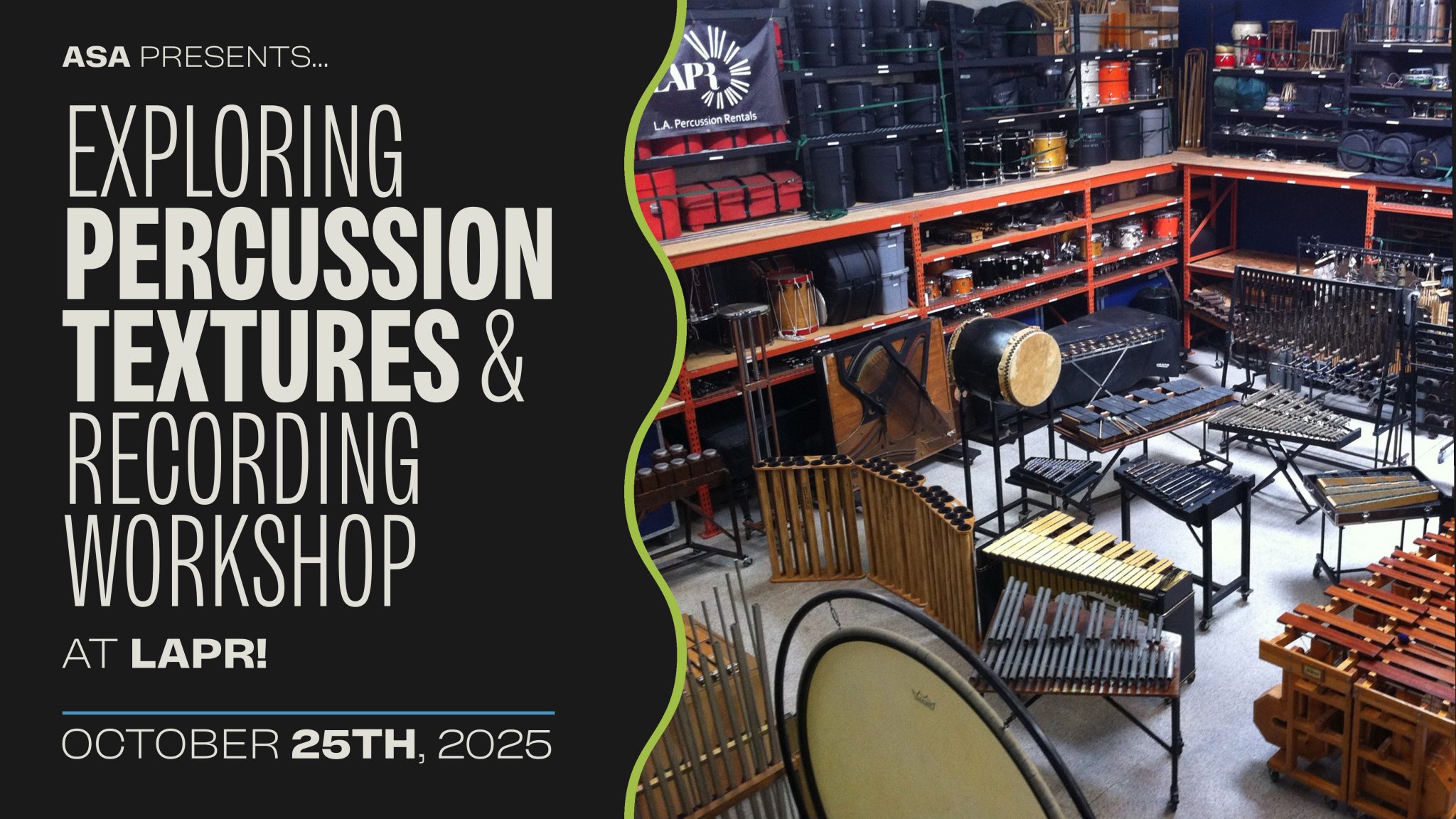Exploring Percussion Textures and Recording Workshop at LAPR - Academy ...